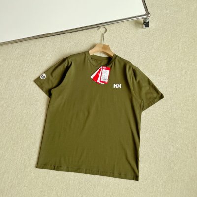 Luxury Helly Hansen Short Sleeves Green Cotton Casual Collection