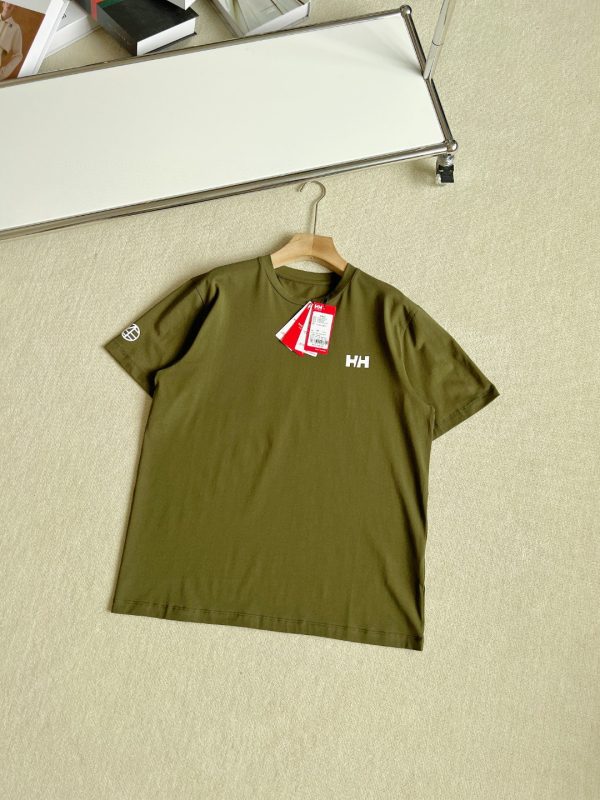 Luxury Helly Hansen Short Sleeves Green Cotton Casual Collection