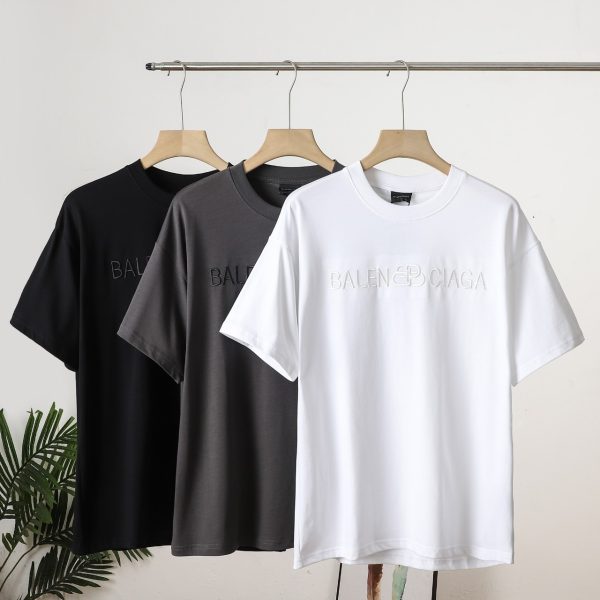 High Quality Balenciaga Short Sleeves Black Classic Luxury