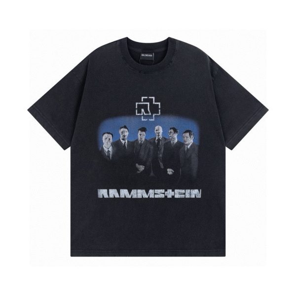 Luxury Balenciaga Short Sleeves Cotton Washed Style