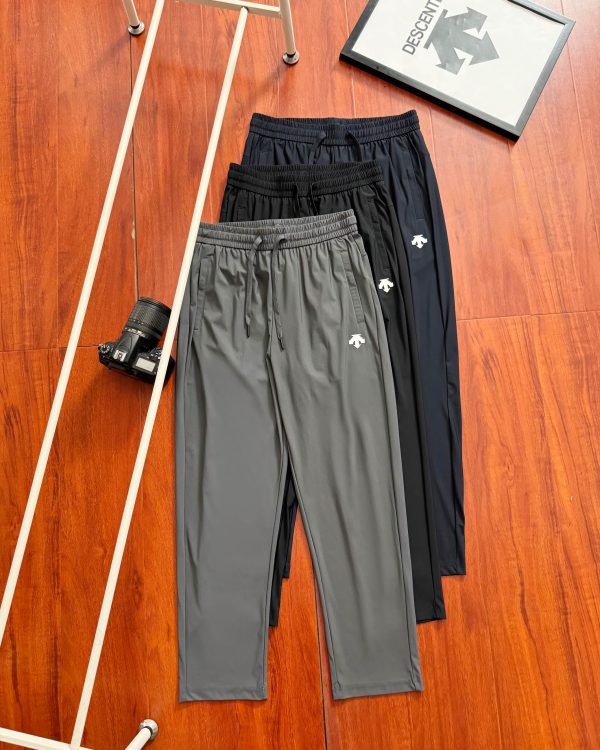High Quality Descente Pants Black Classic Style