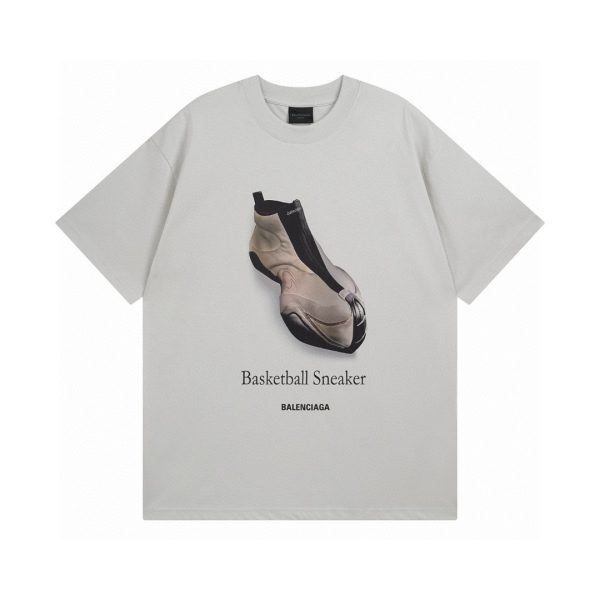 High Quality Balenciaga Short Sleeves Cotton Print Luxury