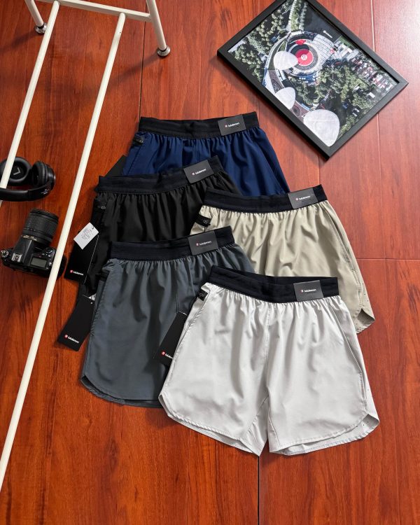 Premium Quality Lululemon Shorts Gray Breathable Luxury