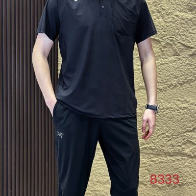 Premium Descente Polo Shirt Black Denim Collection