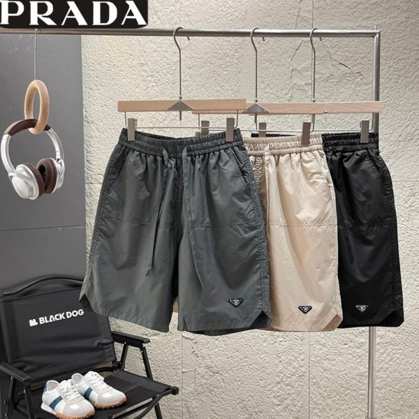 High Quality Prada Shorts Black Casual Luxury