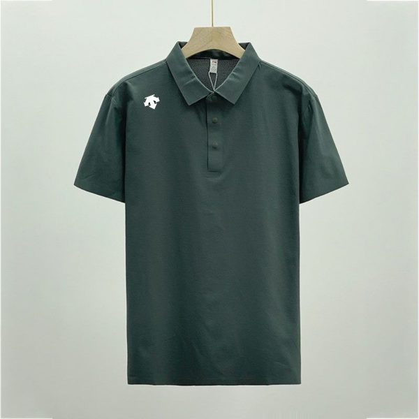 Premium Quality Descente Short Sleeves Gray Breathable Luxury