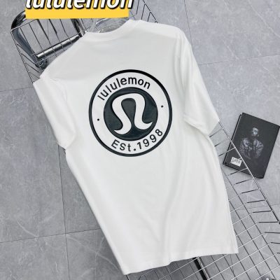 Premium Lululemon Short Sleeves Black Cotton Breathable Style