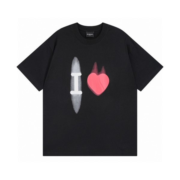 Premium Quality Balenciaga Short Sleeves Cotton Embroidered Luxury