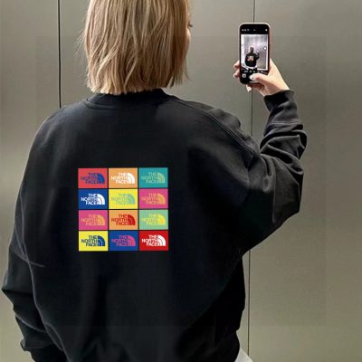 Premium Quality The North Face Hoodie Black Fleece Print Luxury