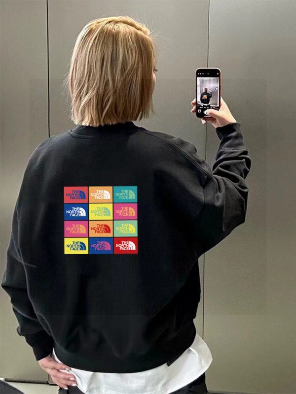 Premium Quality The North Face Hoodie Black Fleece Print Luxury