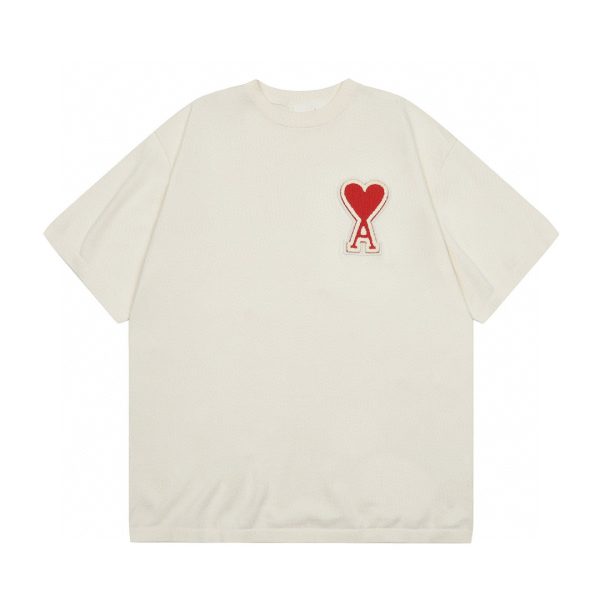 Premium Ami Short Sleeves Gray Knit Classic Collection