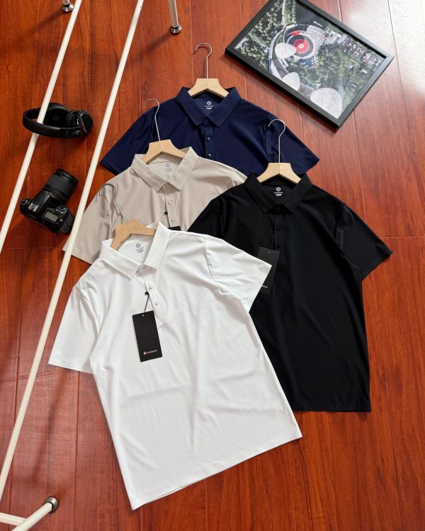 Premium Lululemon Short-Sleeved Black Cotton Classic Collection