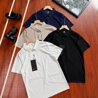 Premium Lululemon Short-Sleeved Black Cotton Classic Collection