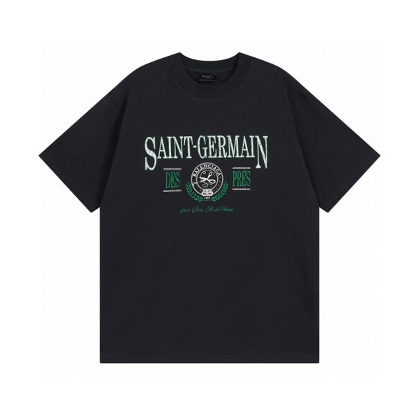 High Quality Balenciaga Short Sleeves Cotton Logo Luxury