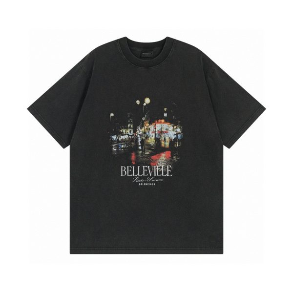 Premium Quality Balenciaga Short Sleeves Cotton Retro Luxury