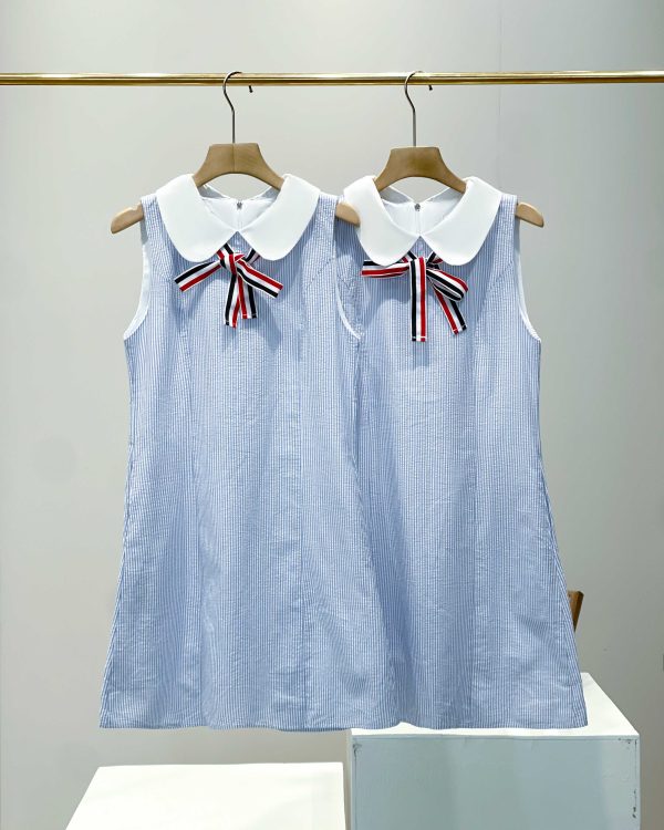 Best Selling Thom Browne Sleeveless Blue Preppy Collection