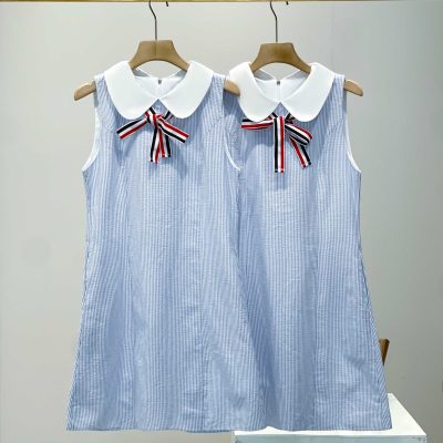 Best Selling Thom Browne Sleeveless Blue Preppy Collection