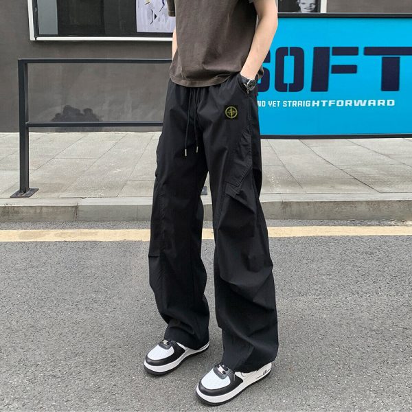 Luxury Stone Island Casual Pants Black Casual Luxury