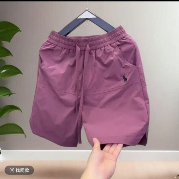 Premium Ralph Lauren Shorts Purple Embroidered Collection