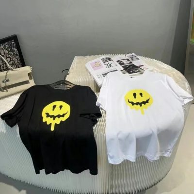 High Quality Balenciaga Short Sleeves Black Cotton Print Collection