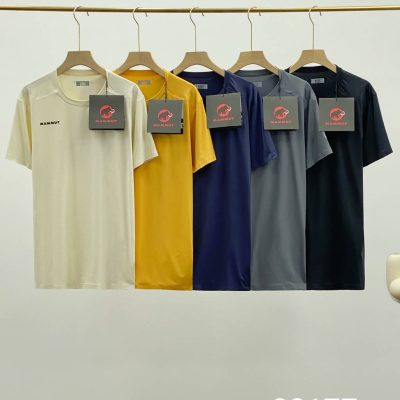Best Selling Mammut Short Sleeves Black Polyester Solid Luxury