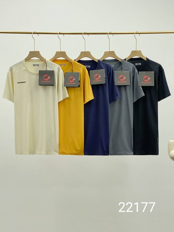 Best Selling Mammut Short Sleeves Black Polyester Solid Luxury