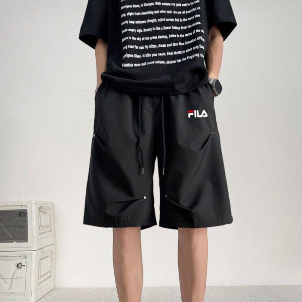 Premium Fila Shorts Black Classic Style