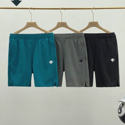 Premium Descente Shorts Black Casual Luxury