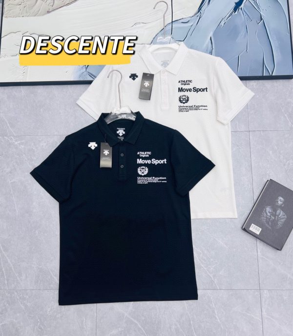 Premium Quality Descente Casual Pants Black Silk Breathable Luxury