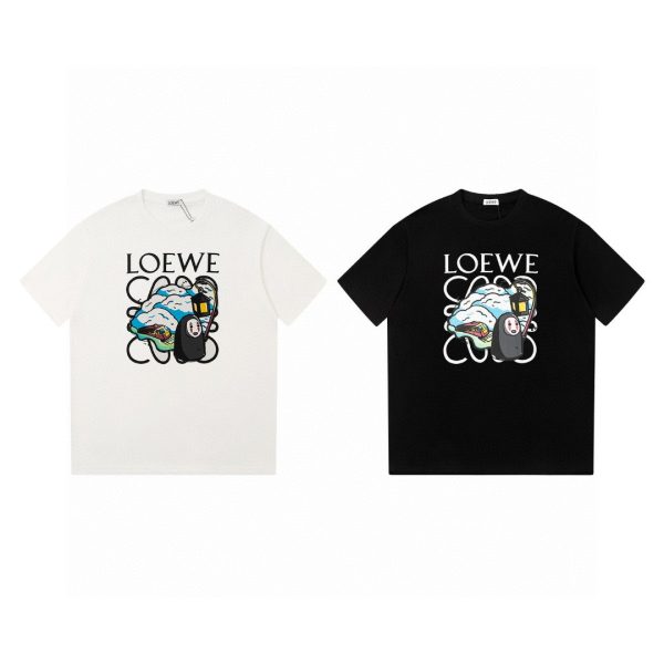 Best Selling Loewe T-Shirts Black Cotton Style