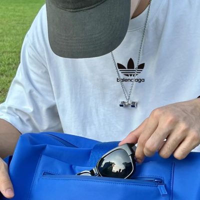 Premium Balenciaga Short Sleeves White Cotton Print Collection