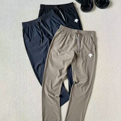Best Selling Descente Pants Black Linen Classic Collection