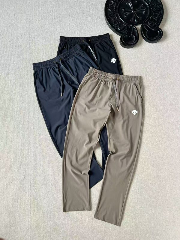 Best Selling Descente Pants Black Linen Classic Collection