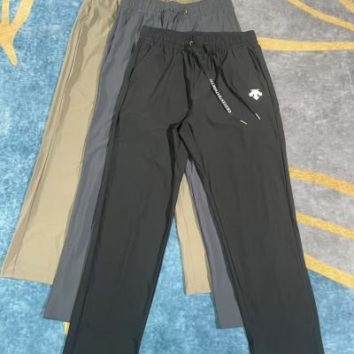Premium Descente Trousers Black Knit Classic Luxury