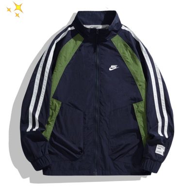 Premium Nike Coat Navy Stripe Style