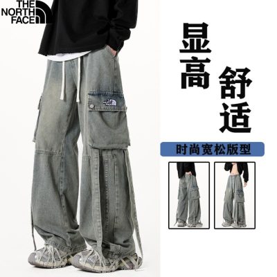 Premium The North Face Pants Denim Washed Collection