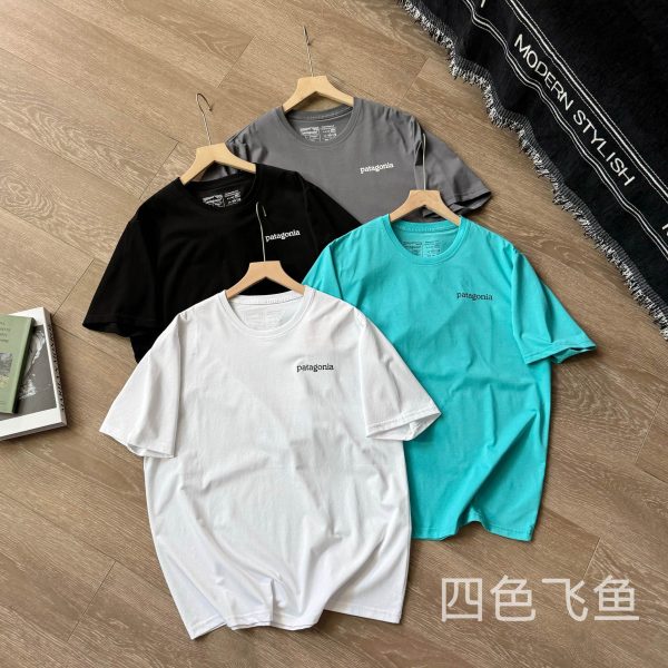 Premium Quality Patagonia Short Sleeves White Cotton Print Collection