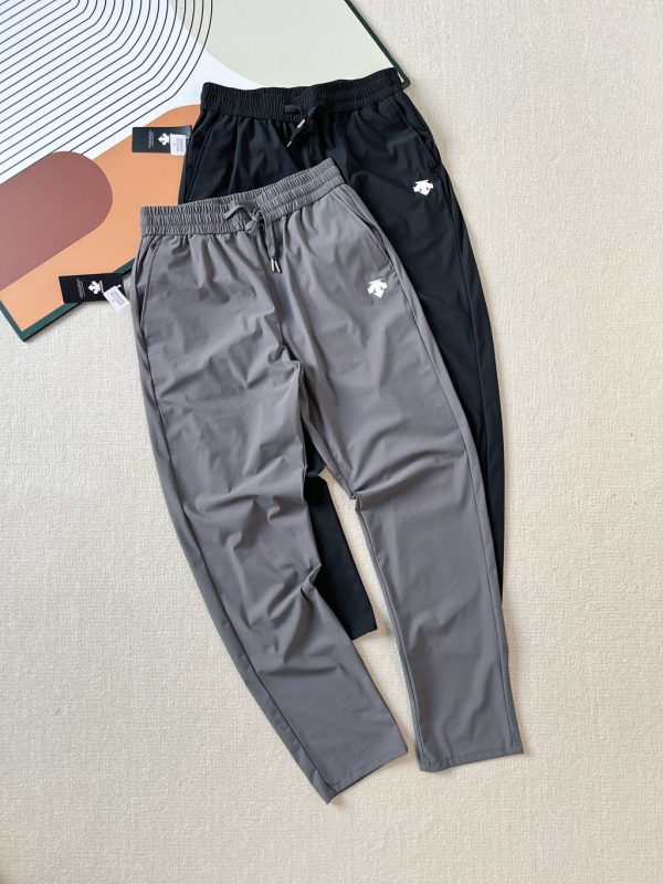 Premium Descente Sweatpants Black Nylon Solid Collection