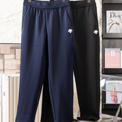 Best Selling Descente Trousers Black Knit Casual Luxury