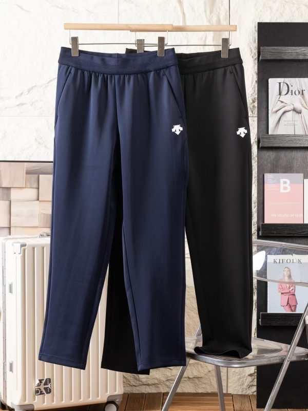 Best Selling Descente Trousers Black Knit Casual Luxury