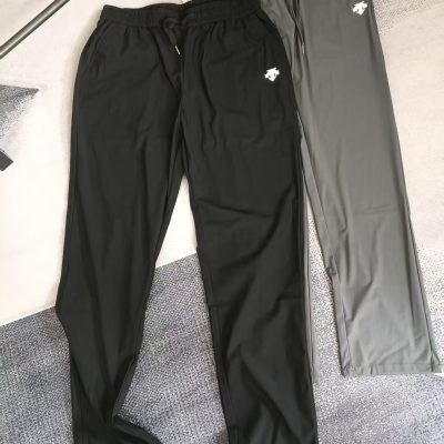 Best Selling Descente Sweatpants Black Nylon Solid Luxury