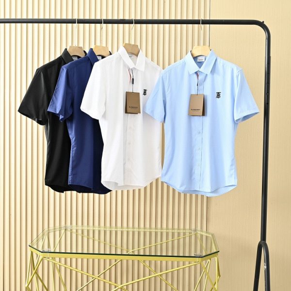 High Quality Burberry Short Sleeves White Cotton Solid Collection