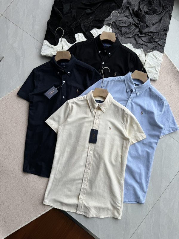 Premium Ralph Lauren Short Sleeves Black Cotton Classic Luxury