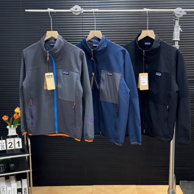 High Quality Patagonia Coats Black Knit Style