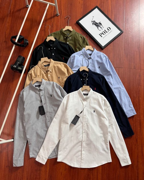 High Quality Ralph Lauren Long Sleeves White Cotton Casual Style
