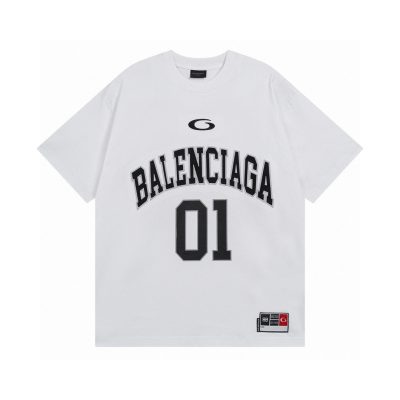 Best Selling Balenciaga Short Sleeves Jersey Embroidered Style