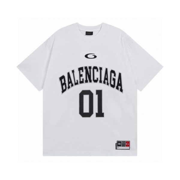 Best Selling Balenciaga Short Sleeves Jersey Embroidered Style