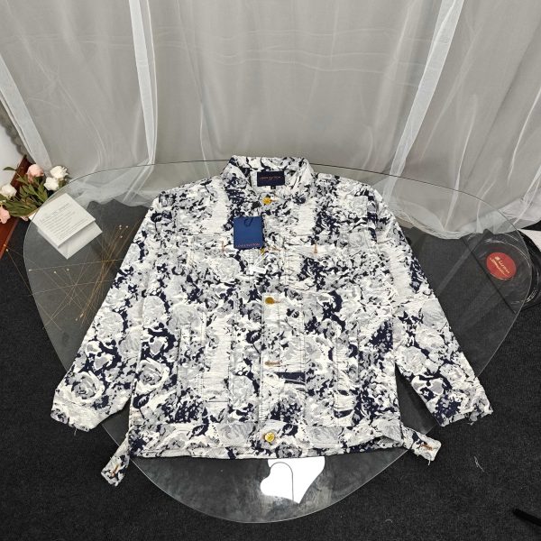 Premium Louis Vuitton Coats Denim Logo Luxury