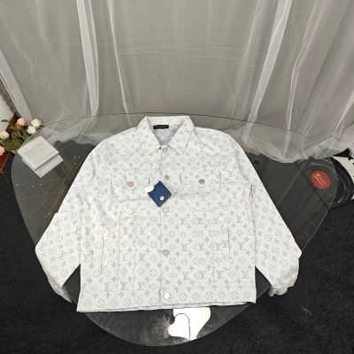 Premium Louis Vuitton Coats Denim Jacquard Style