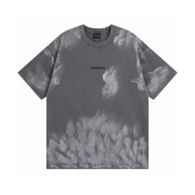 Luxury Balenciaga Short Sleeves Cotton Logo Luxury